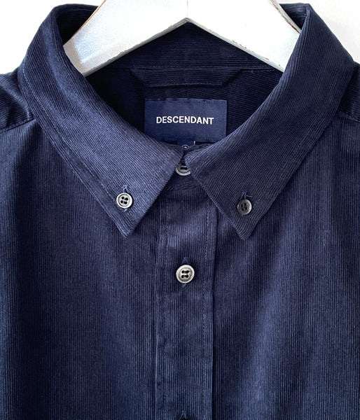 DESCENDANT/KENNEDY'S CORDUROY B.D. LS SHIRT (NAVY)