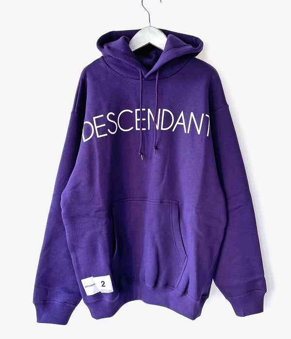 DESCENDANT Tシャツ パープル サイズ2 DESCENDANT/PADDLE HOODED SWEAT SHIRT (PURPLE)