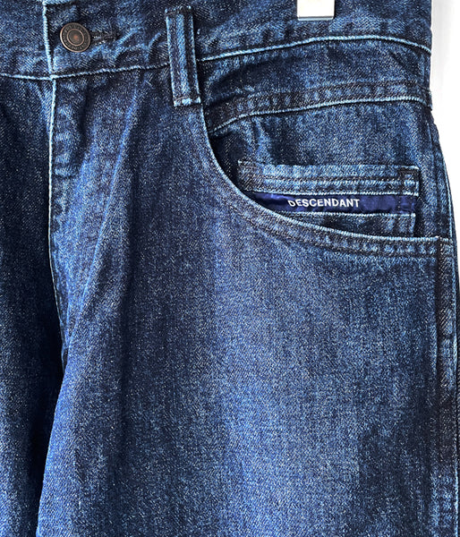 DESCENDANT/EU BAGGY JEANS (INDIGO)
