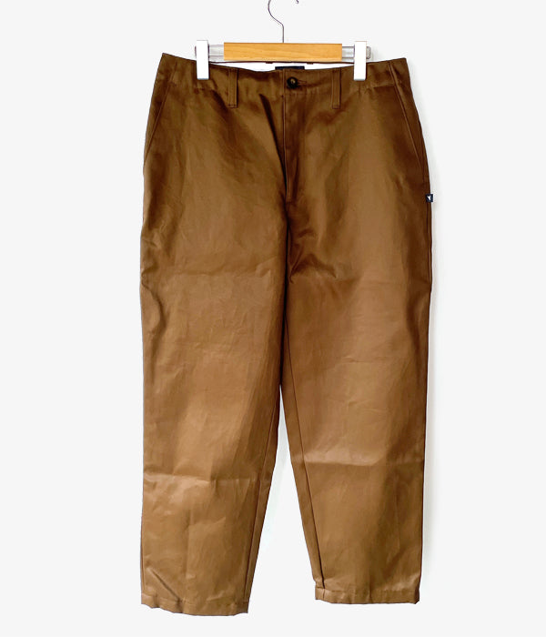 DESCENDANT/DC-6 TWILL TROUSERS (BROWN)