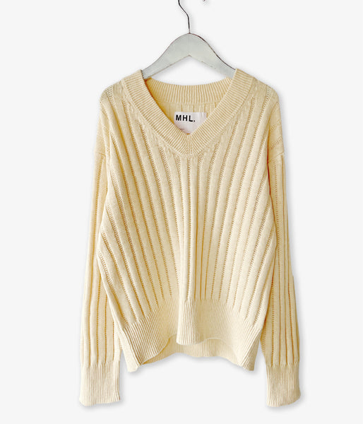 MHL./VINTAGE COTTON LINEN KNIT WOMENS (NATURAL)