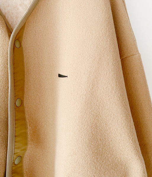 DESCENDANT/KNOT FLEECE CARDIGAN (BEIGE)