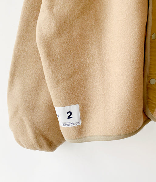 DESCENDANT/KNOT FLEECE CARDIGAN (BEIGE)