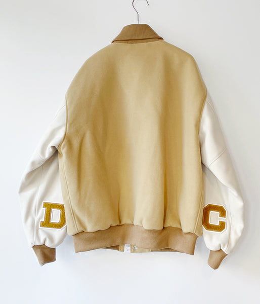 DESCENDANT/SQUAD VARSITY JACKET (BEIGE)