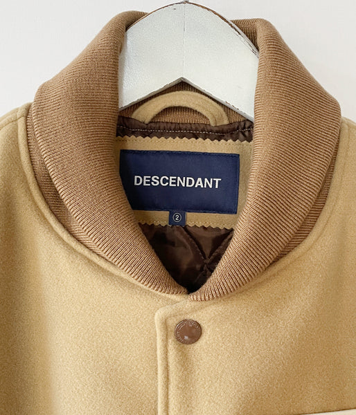 DESCENDANT/SQUAD VARSITY JACKET (BEIGE)