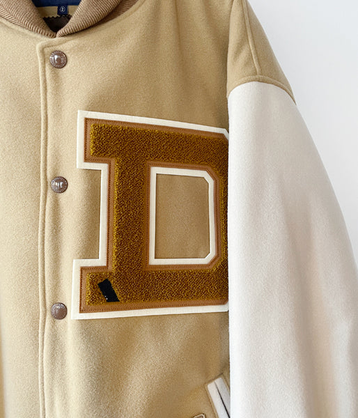 DESCENDANT/SQUAD VARSITY JACKET (BEIGE)