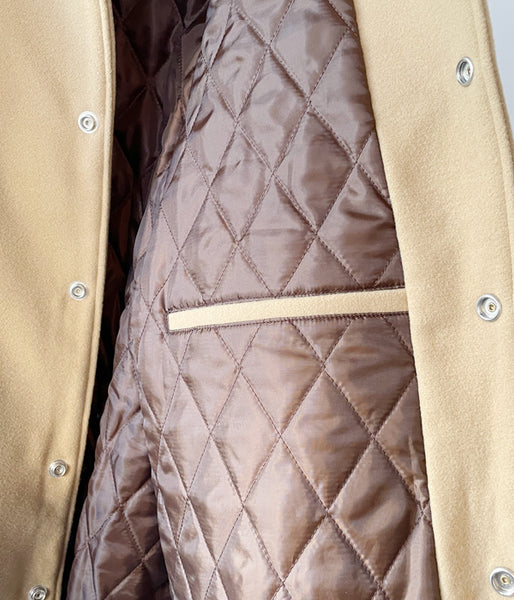 DESCENDANT/SQUAD VARSITY JACKET (BEIGE)