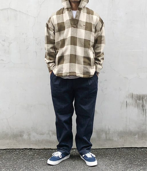 DESCENDANT/MOLE HOODED LS SHIRT FULL SIZE (BEIGE)