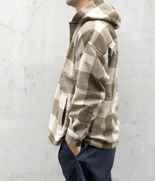 DESCENDANT/MOLE HOODED LS SHIRT FULL SIZE (BEIGE)