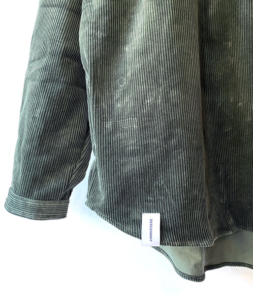DESCENDANT/TETTY CORDUROY LS SHIRT (GREEN)