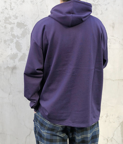 DESCENDANT/BERRYS HENLEY NECK HOODED LS (PURPLE)