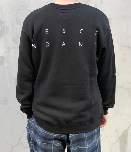 DESCENDANT/SEMAPHORE CREW NECK SWEATSHIRT (BLACK)