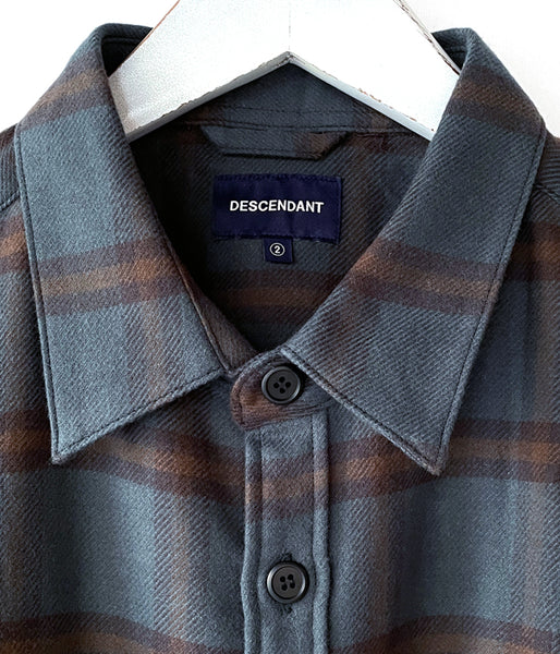 DESCENDANT/VANNING PLAID LS SHIRT FULL SIZE (GREEN)
