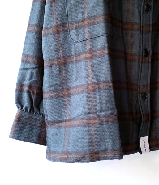 DESCENDANT/VANNING PLAID LS SHIRT FULL SIZE (GREEN)