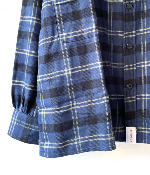 DESCENDANT/VANNING PLAID LS SHIRT FULL SIZE (NAVY)