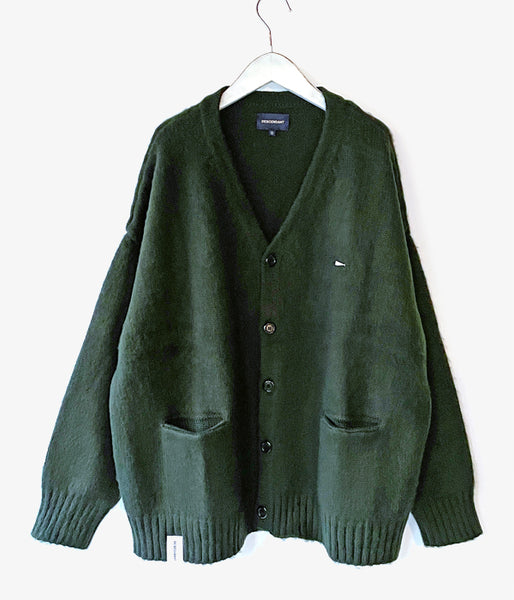 DESCENDANT/NURSE KNIT CARDIGAN (GREEN)