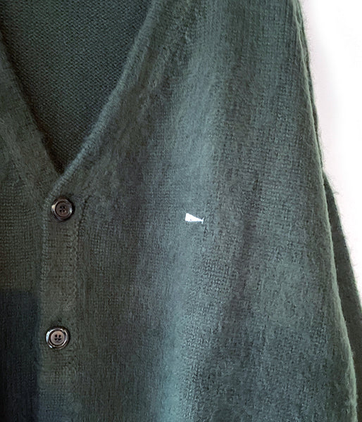DESCENDANT/NURSE KNIT CARDIGAN (GREEN)