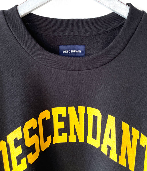 DESCENDANT/TEAM CREW NECK SWEATSHIRT (BLACK)