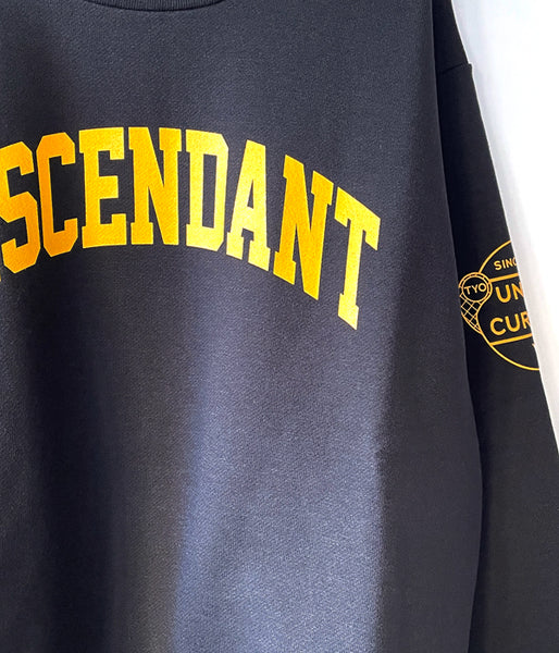 DESCENDANT/TEAM CREW NECK SWEATSHIRT (BLACK)