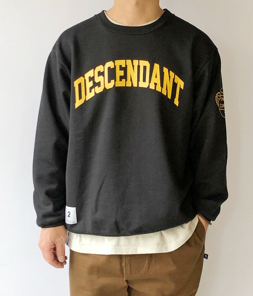DESCENDANT/TEAM CREW NECK SWEATSHIRT (BLACK)