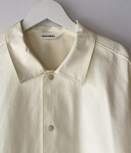 DIGAWEL/COACH S/S SHIRT JACKET (WHITE)