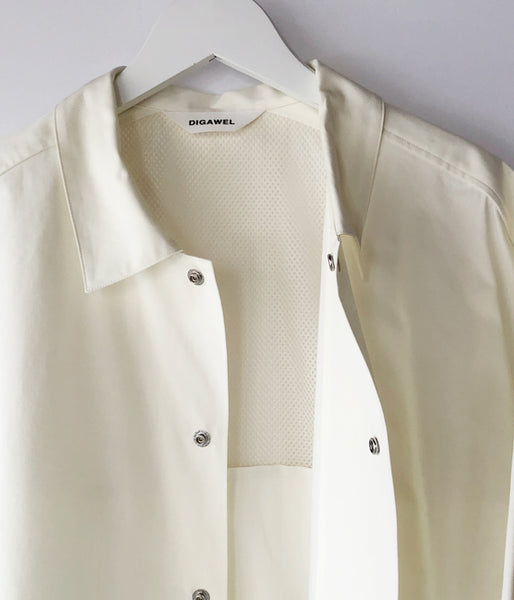 DIGAWEL/COACH S/S SHIRT JACKET (WHITE)