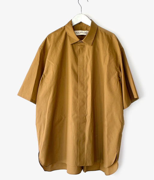 POLYPLOID/SHORT SLEEVE SHIRT C (LIGHT BROWN)