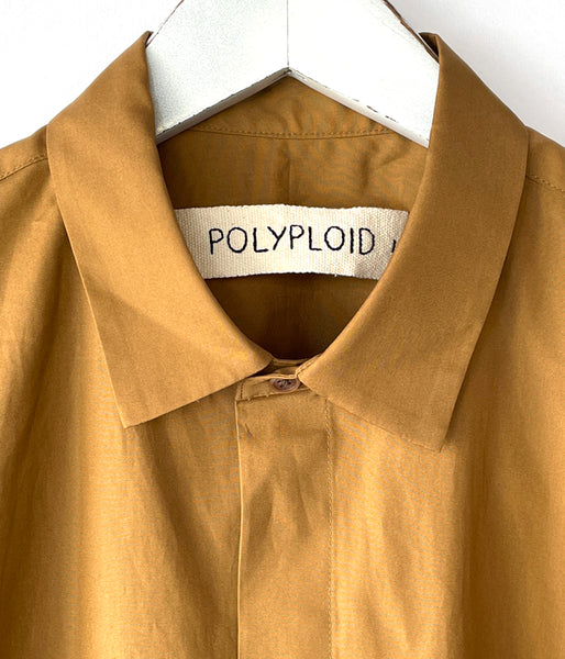 POLYPLOID/SHORT SLEEVE SHIRT C (LIGHT BROWN)