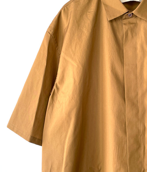 POLYPLOID/SHORT SLEEVE SHIRT C (LIGHT BROWN)