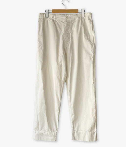 MHL./SUPERFINE COTTON TWILL PANTS WOMENS (ECRU)