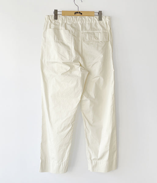 MHL./SUPERFINE COTTON TWILL PANTS WOMENS (ECRU)