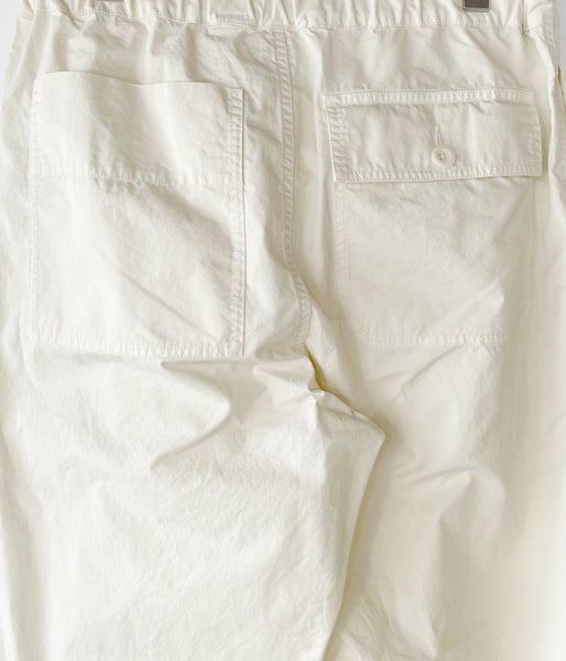 MHL./SUPERFINE COTTON TWILL PANTS WOMENS (ECRU)