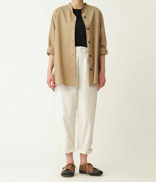 MHL./SUPERFINE COTTON TWILL PANTS WOMENS (ECRU)