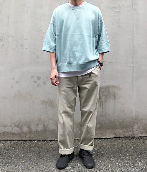 visvim/AMPLUS SWEAT S/S CRASH (L.T BLUE)