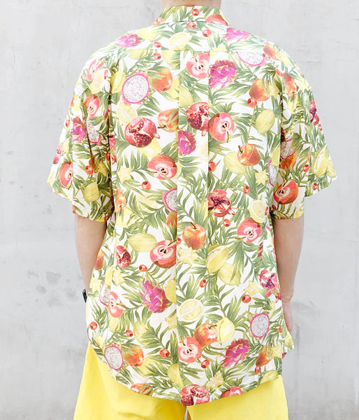 White Mountaineering/FRUIT PATTERN HALF SLEEVES SHIRT (MULTI)