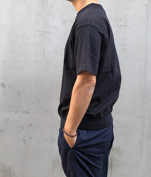 MHL./ROUGH COTTON JERSEY SS (DARK NAVY)