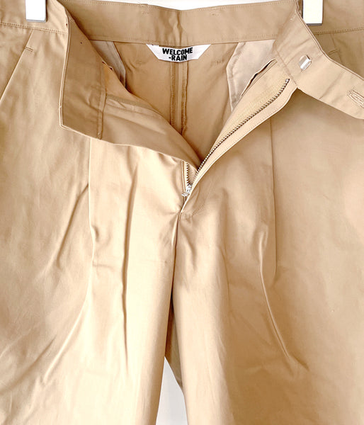 WELCOME-RAIN/LIGHT SHORT PANTS (OLIVE)