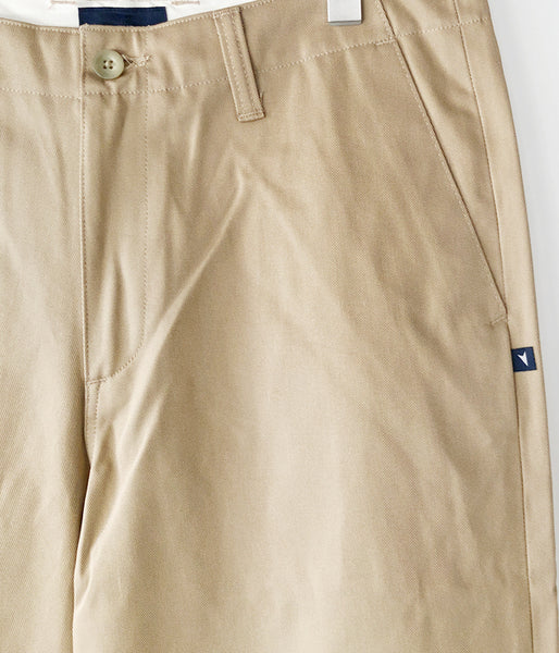 DESCENDANT/DC-6 TWILL TROUSERS (BEIGE)