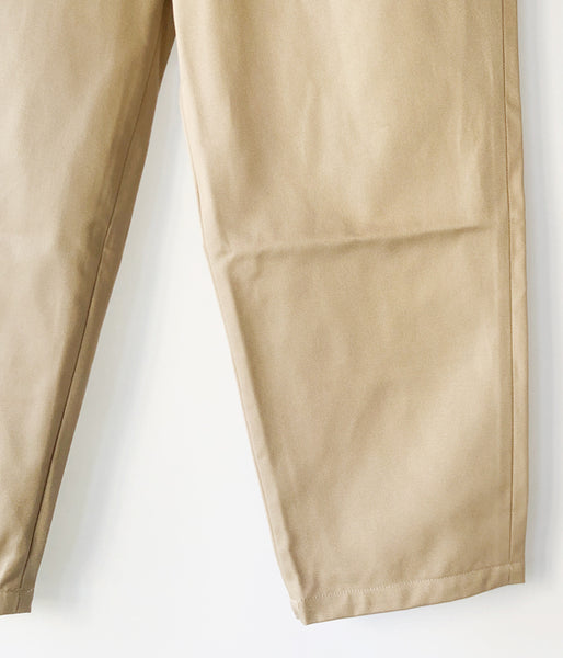 DESCENDANT/DC-6 TWILL TROUSERS (BEIGE)