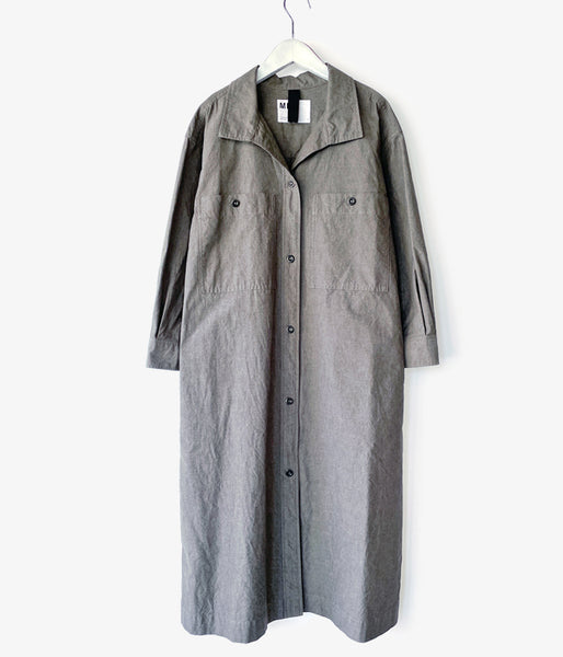 MHL./MELANGE COTTON CHAMBRAY OP (GREY)