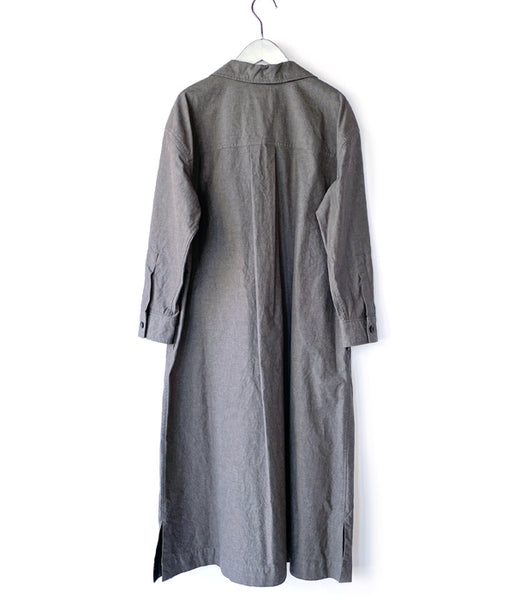 MHL./MELANGE COTTON CHAMBRAY OP (GREY)