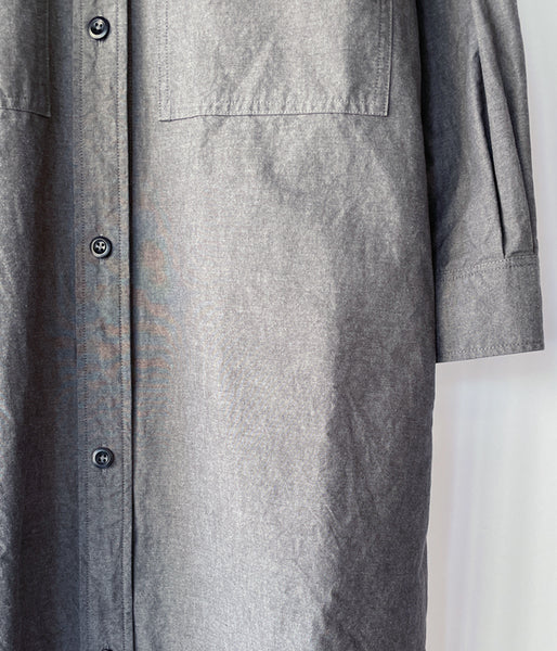MHL./MELANGE COTTON CHAMBRAY OP (GREY)