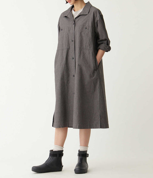 MHL./MELANGE COTTON CHAMBRAY OP (GREY)