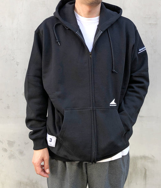 DESCENDANT/CETUS ZIP HOODY (BLACK)