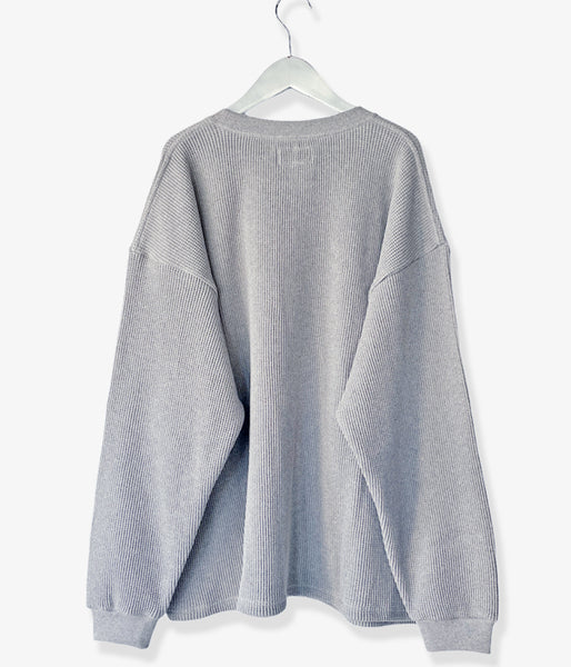 DESCENDANT/GAUFRE WAFFLE LS (GRAY)