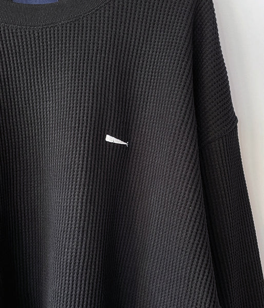 DESCENDANT/GAUFRE WAFFLE LS (BLACK)