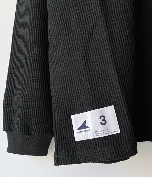 DESCENDANT/GAUFRE WAFFLE LS (BLACK)