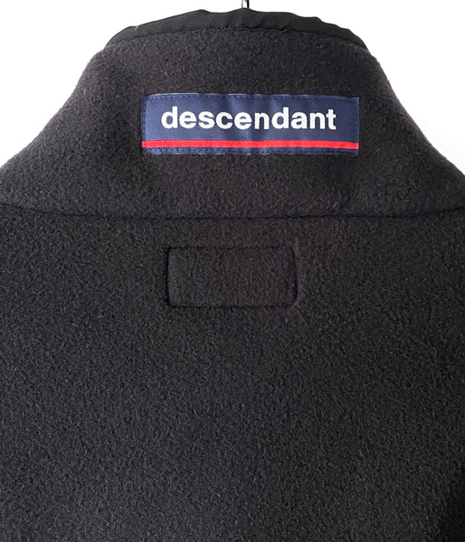 DESCENDANT/HUMMING FLEECE PULLOVER (BLACK)