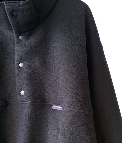 DESCENDANT/HUMMING FLEECE PULLOVER (BLACK)