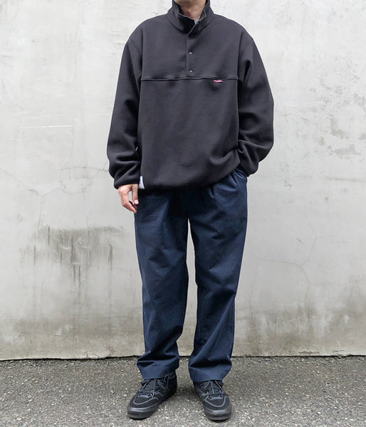 DESCENDANT/HUMMING FLEECE PULLOVER (BLACK)
